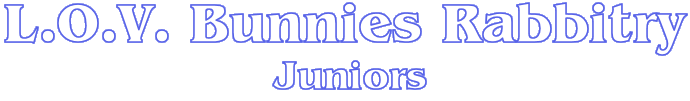 LOV Bunnies Rabbitry - Juniors